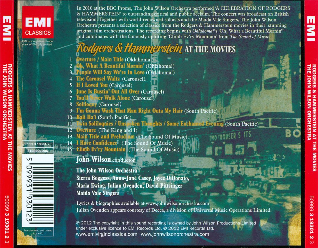 Rodgers & Hammerstein at the Movies cover art