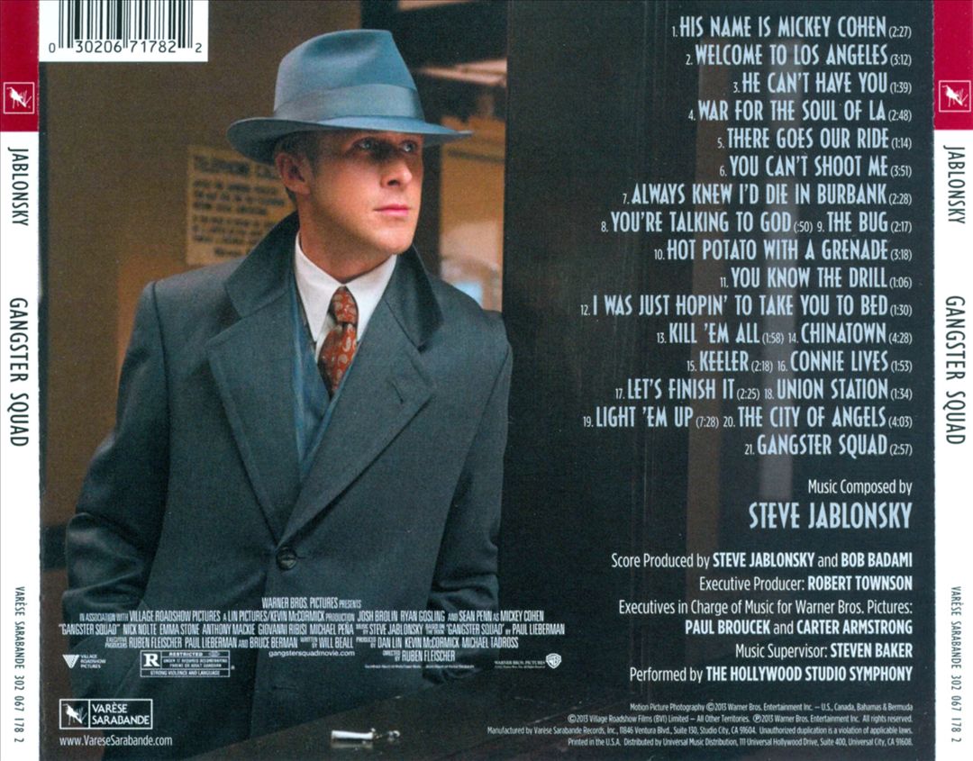 Gangster Squad [Score] [Original Motion Picture Soundtrack] cover art