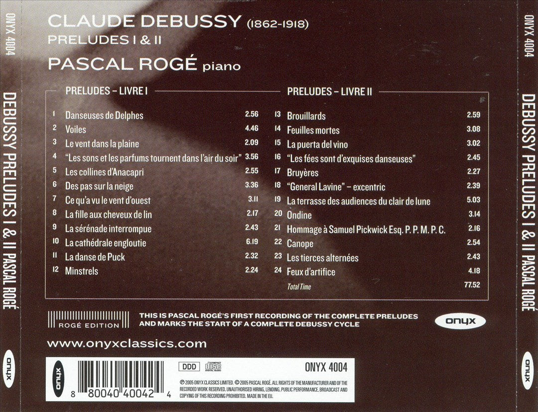 Debussy: Preludes I & II cover art