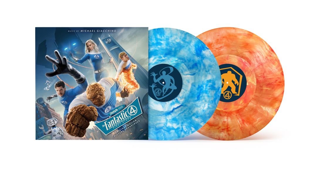 Fantastic Four: First Steps (Original Motion Picture Soundtrack) [Blue Marble/Orange Marble 2 LP] cover art