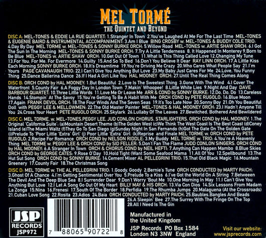 Many Sides of Mel Tormé: The Quintet and Beyond, 1944-1960 cover art