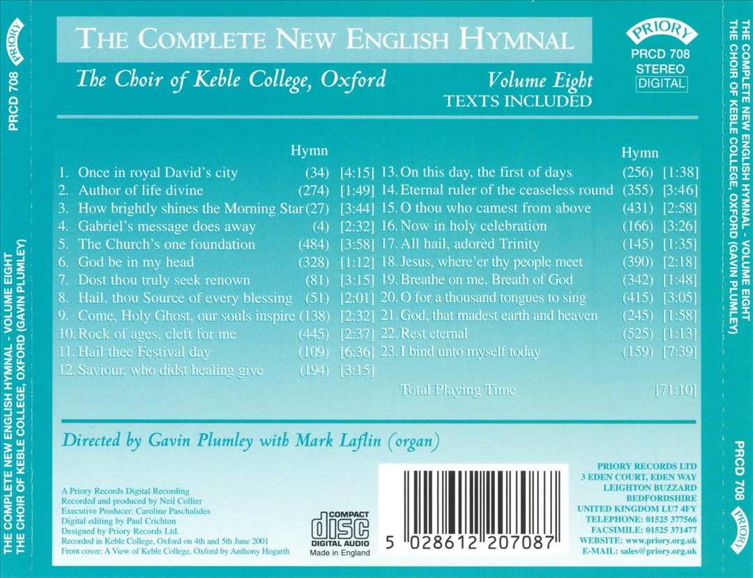 Complete New English Hymnal, Vol. 8 cover art
