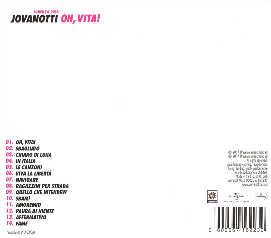 Oh, Vita! cover art