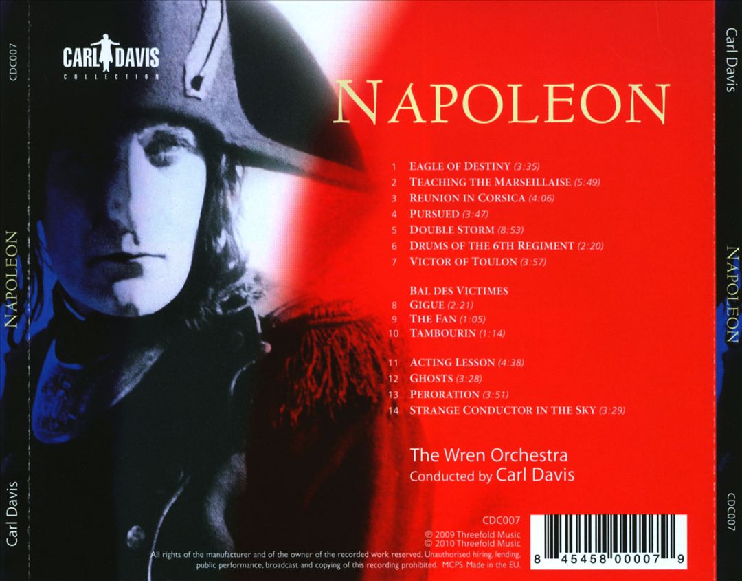 Carl Davis: Napoleon cover art