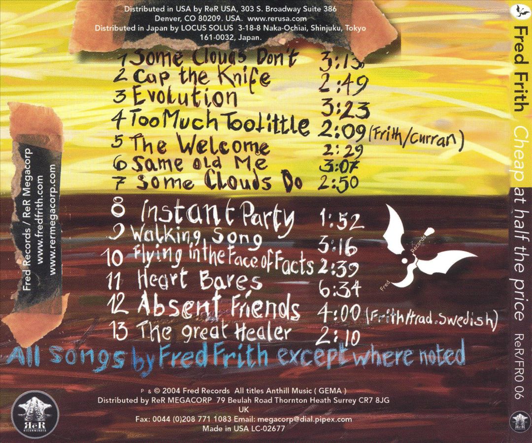 Cheap at Half the Price [ReR] cover art
