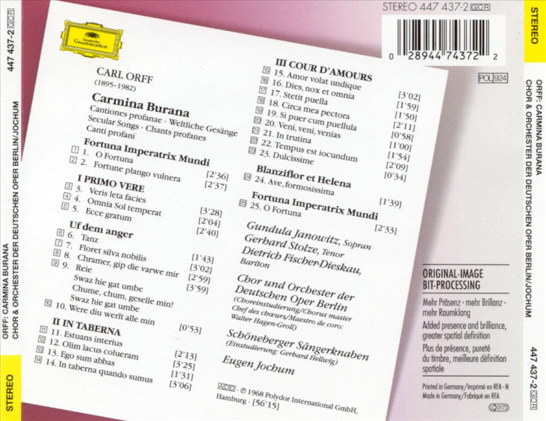 Carl Orff: Carmina Burana cover art