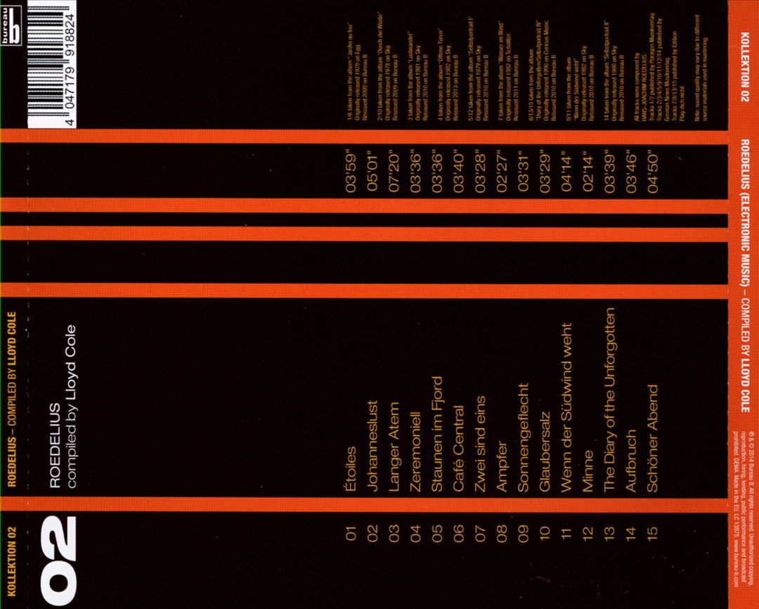 Kollektion 02: Roedelius: Electronic Music cover art