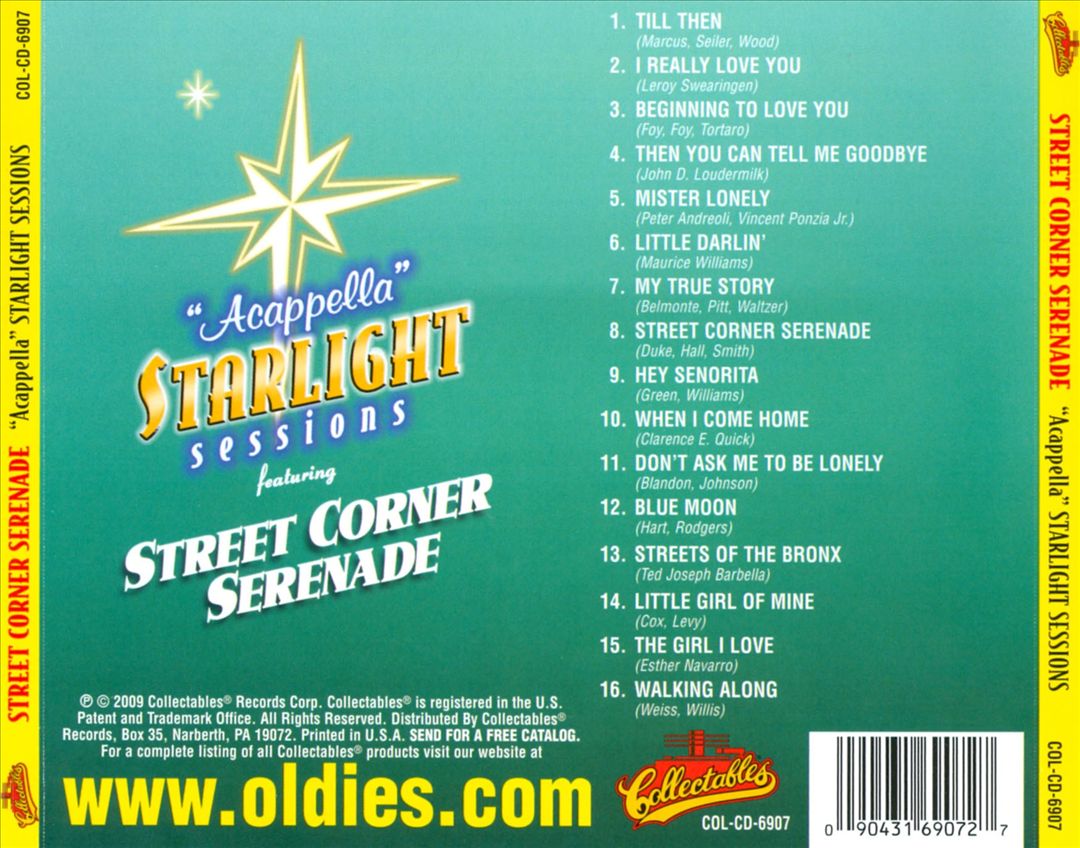 "Acappella" Starlight Sessions cover art