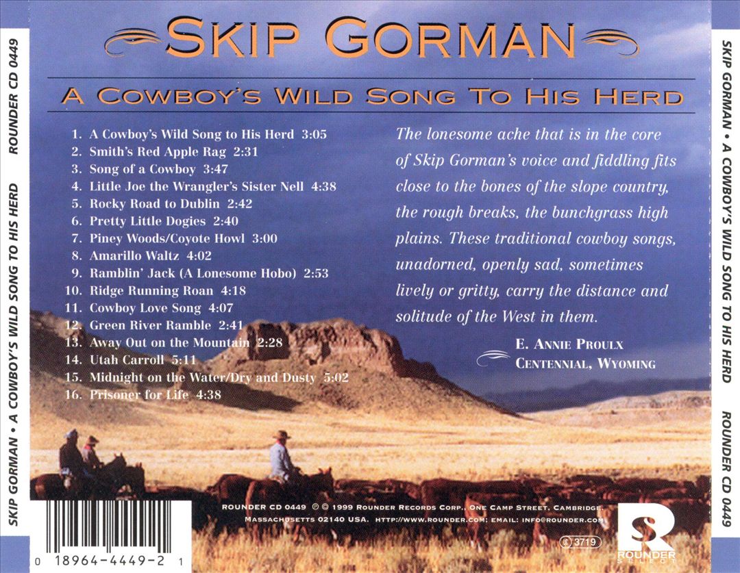 Cowboy's Wild Song to His Herd cover art