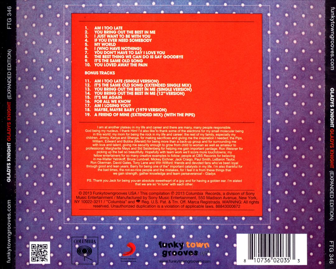 Gladys Knight [Bonus Tracks Edition] cover art