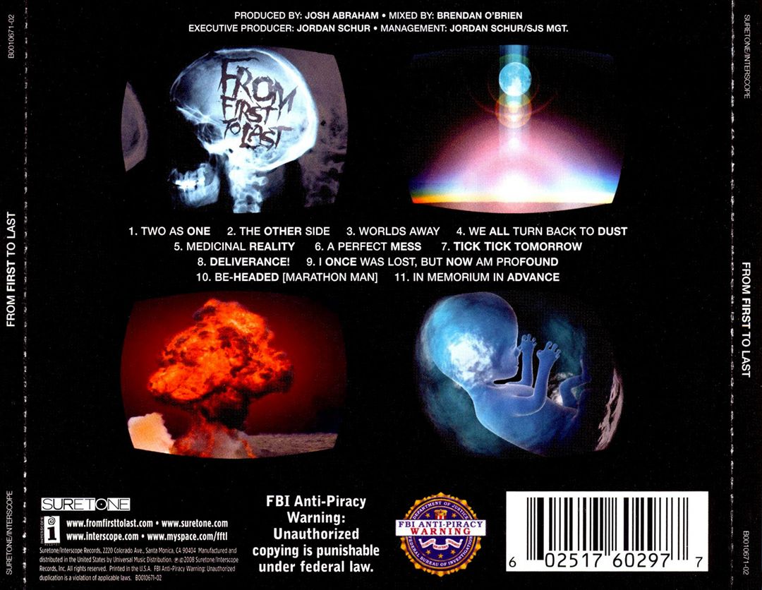 From First to Last cover art