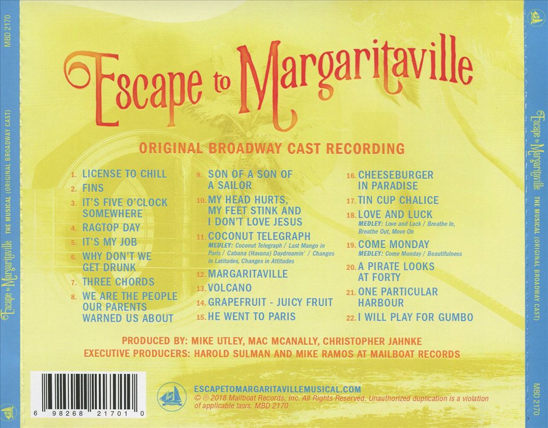 Escape To Margaritaville cover art