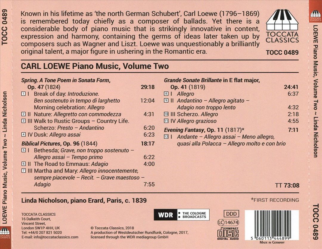 Carl Loewe: Piano Music, Vol. 2 cover art