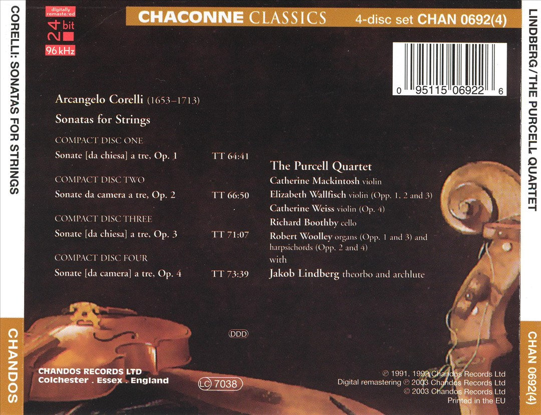 Corelli: Sonatas for Strings cover art