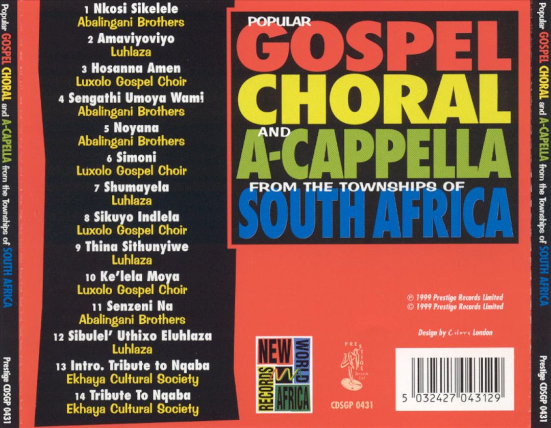 Popular Gospel, Choral and A-Capella from the Townships of South Africa cover art