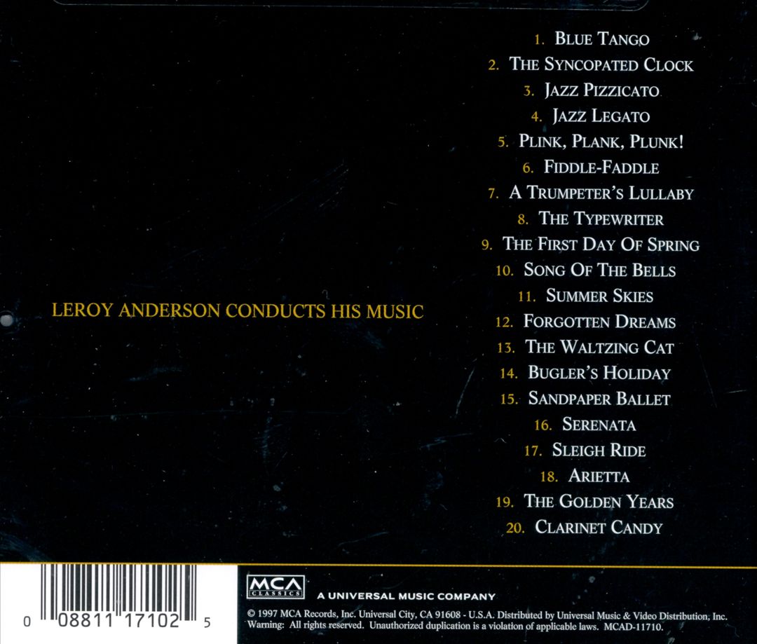 Best of Leroy Anderson: Sleigh Ride cover art