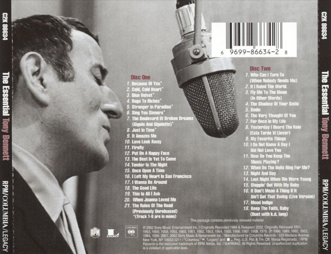 Essential Tony Bennett [Columbia/Legacy] cover art