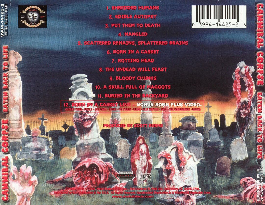 Eaten Back to Life [Bonus Tracks] cover art