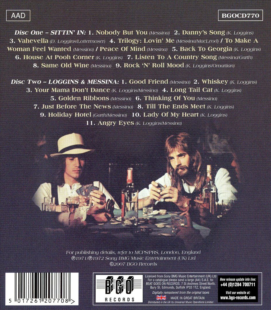 Sittin' In/Loggins & Messina/Full Sail cover art
