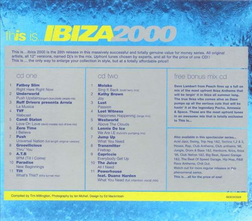 This Is Ibiza 2000 [Import Bonus CD] cover art