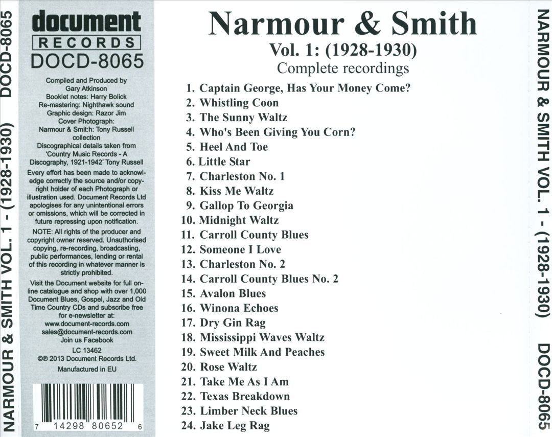 Narmour & Smith, Vol. 1 cover art