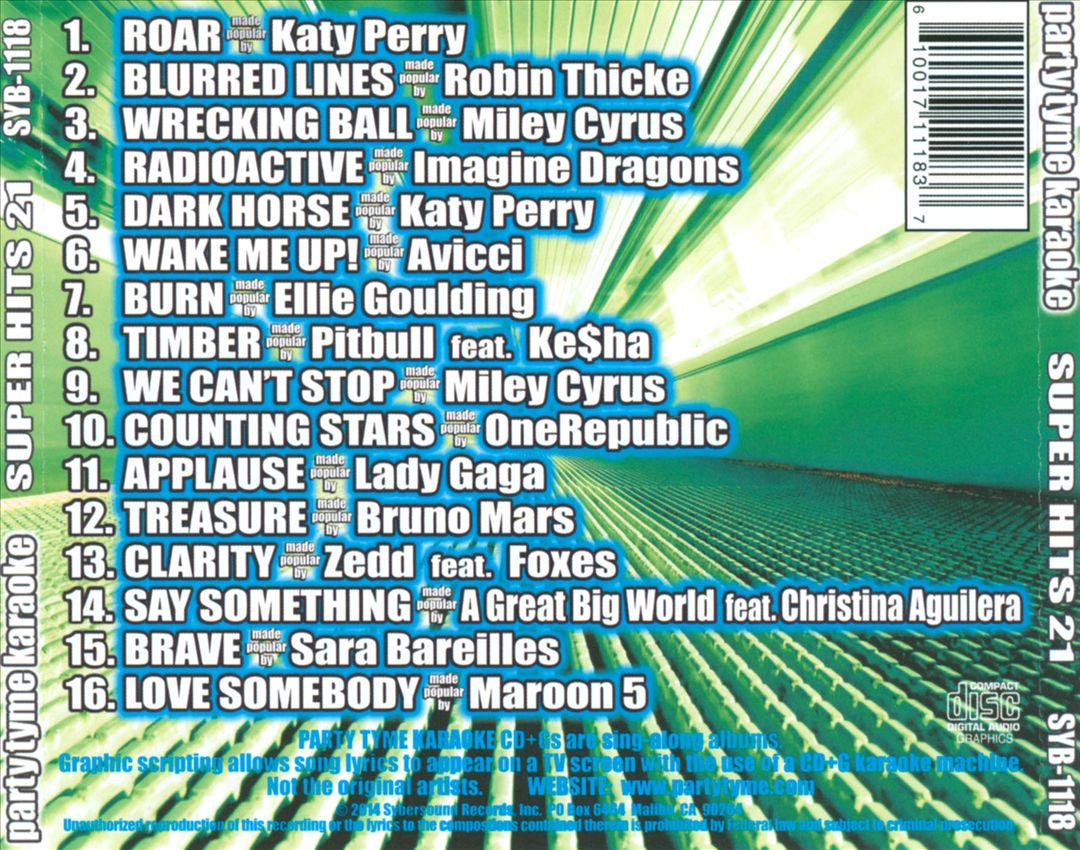 Party Tyme Karaoke: Super Hits, Vol. 21 cover art