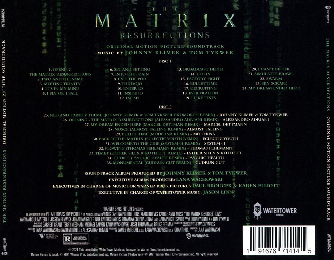 Matrix Resurrections [Original Motion Picture Soundtrack] cover art