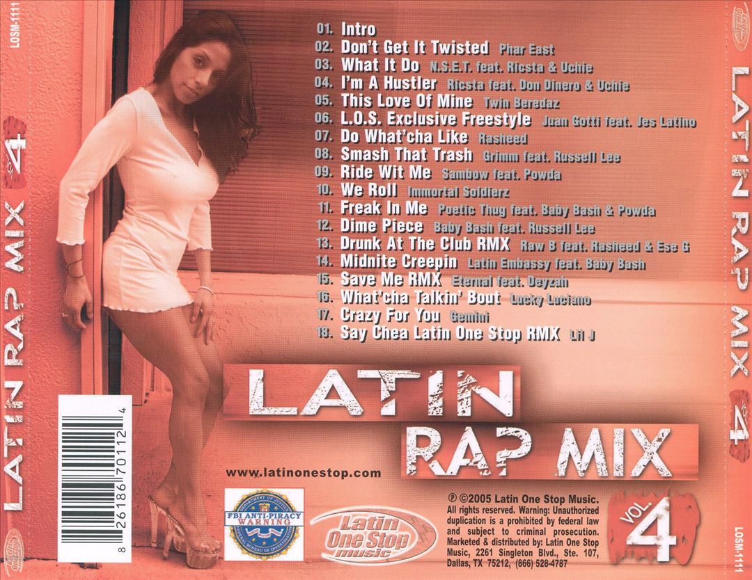 Latin Rap Mix, Vol. 4 cover art
