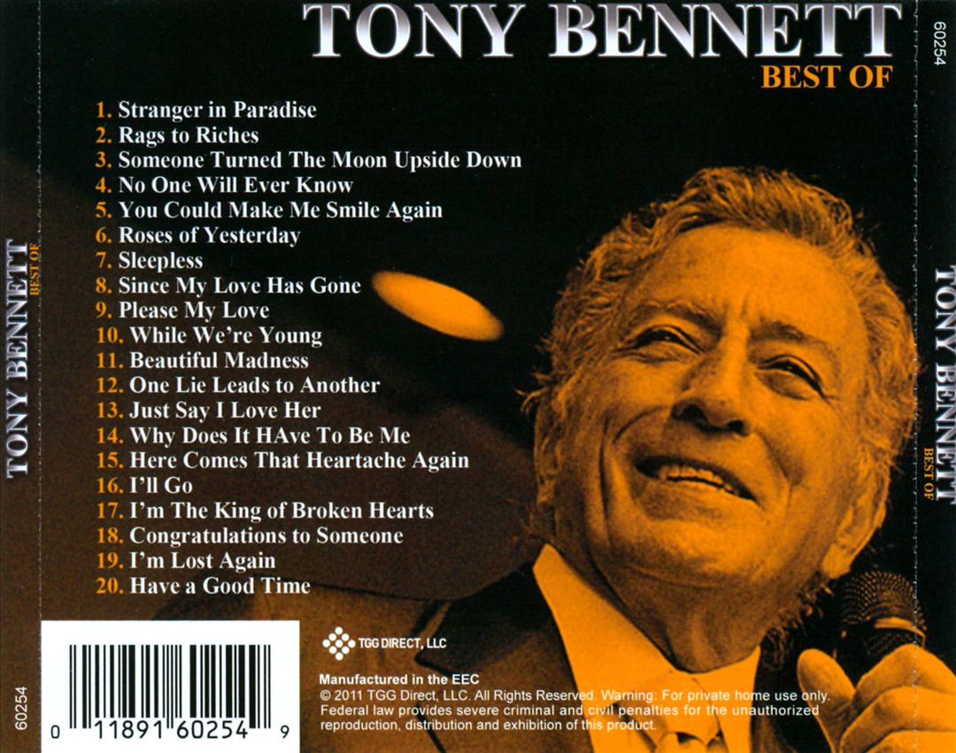 Best Of Tony Bennett [TGG] cover art
