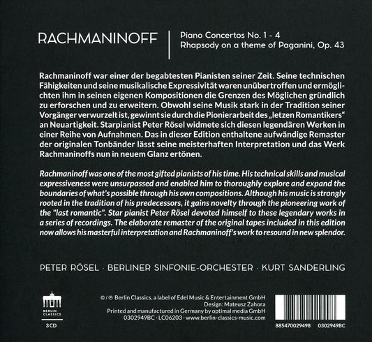 Rachmaninoff: Piano Concertos No. 1-4; Rhapsody on a theme of Paganini, Op. 43 cover art