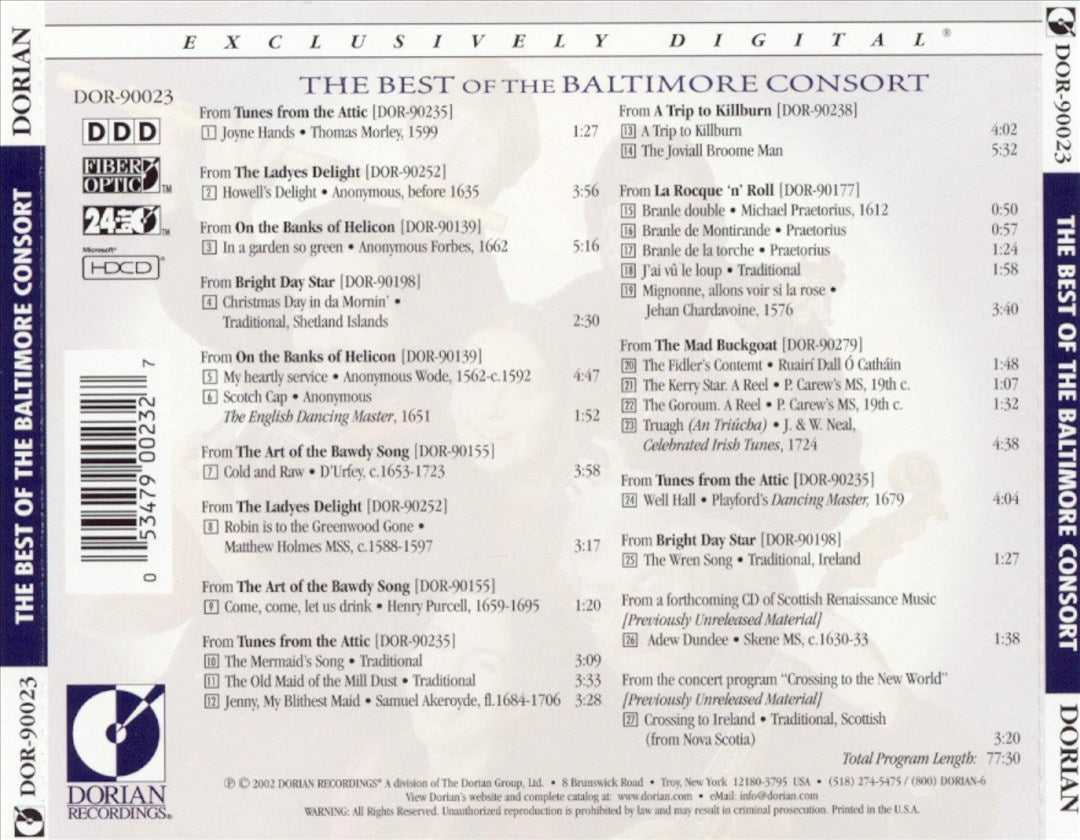 Best of the Baltimore Consort cover art