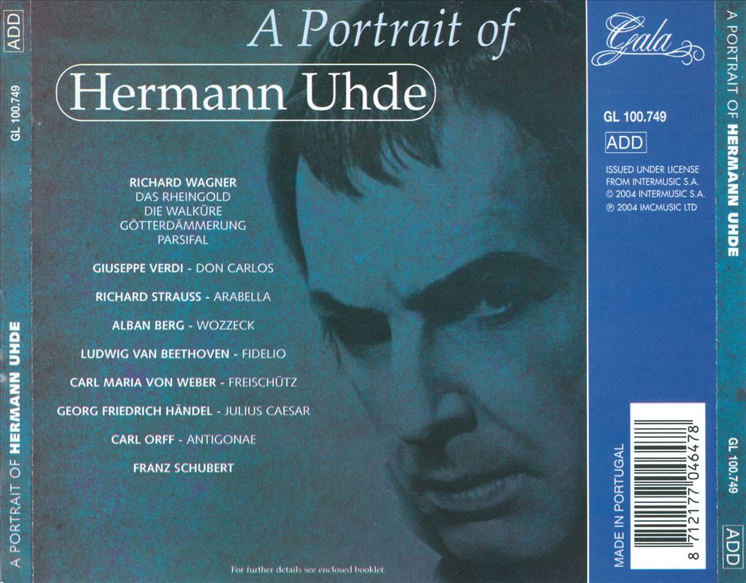 Portrait of Hermann Uhde cover art
