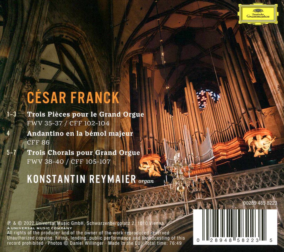 César Franck: Trois Pieces & Trois Chorals cover art
