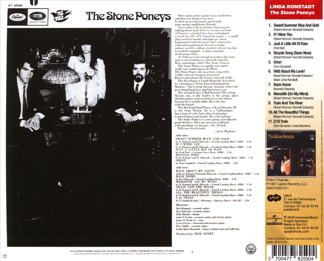 Stone Poneys Featuring Linda Ronstadt cover art