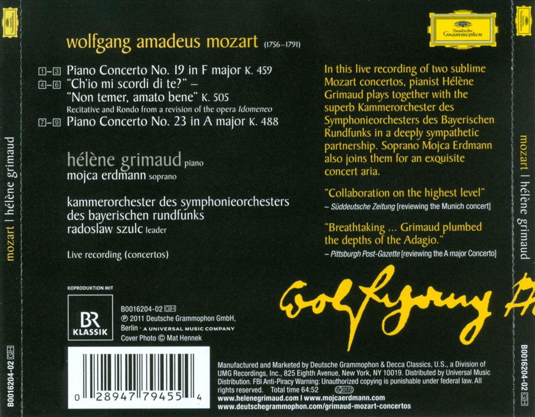 Mozart cover art