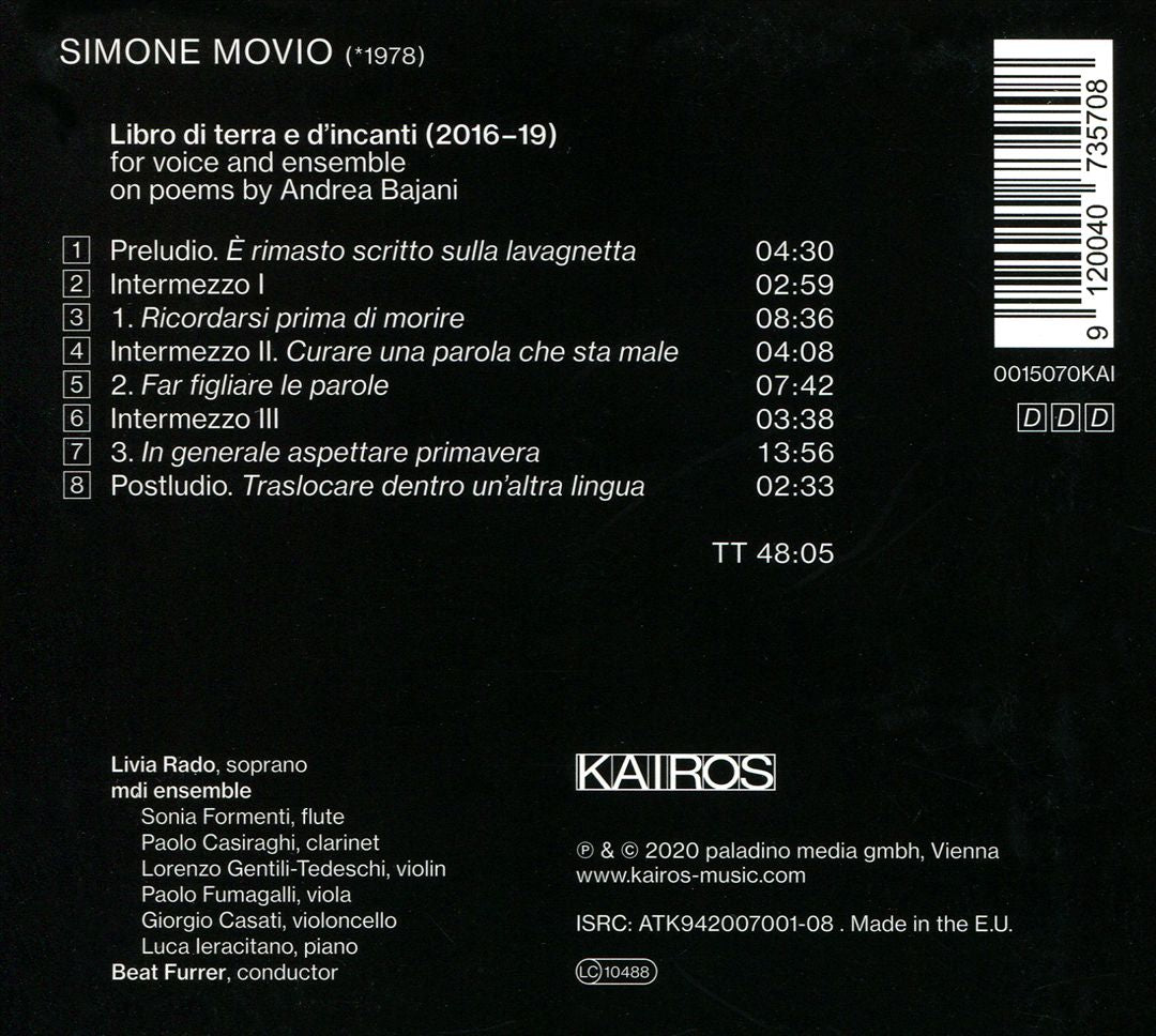 Simone Movio: Libro di Terra e d'incanti cover art