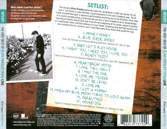 Setlist: The Very Best of Elvis Presley (1950s) Live cover art