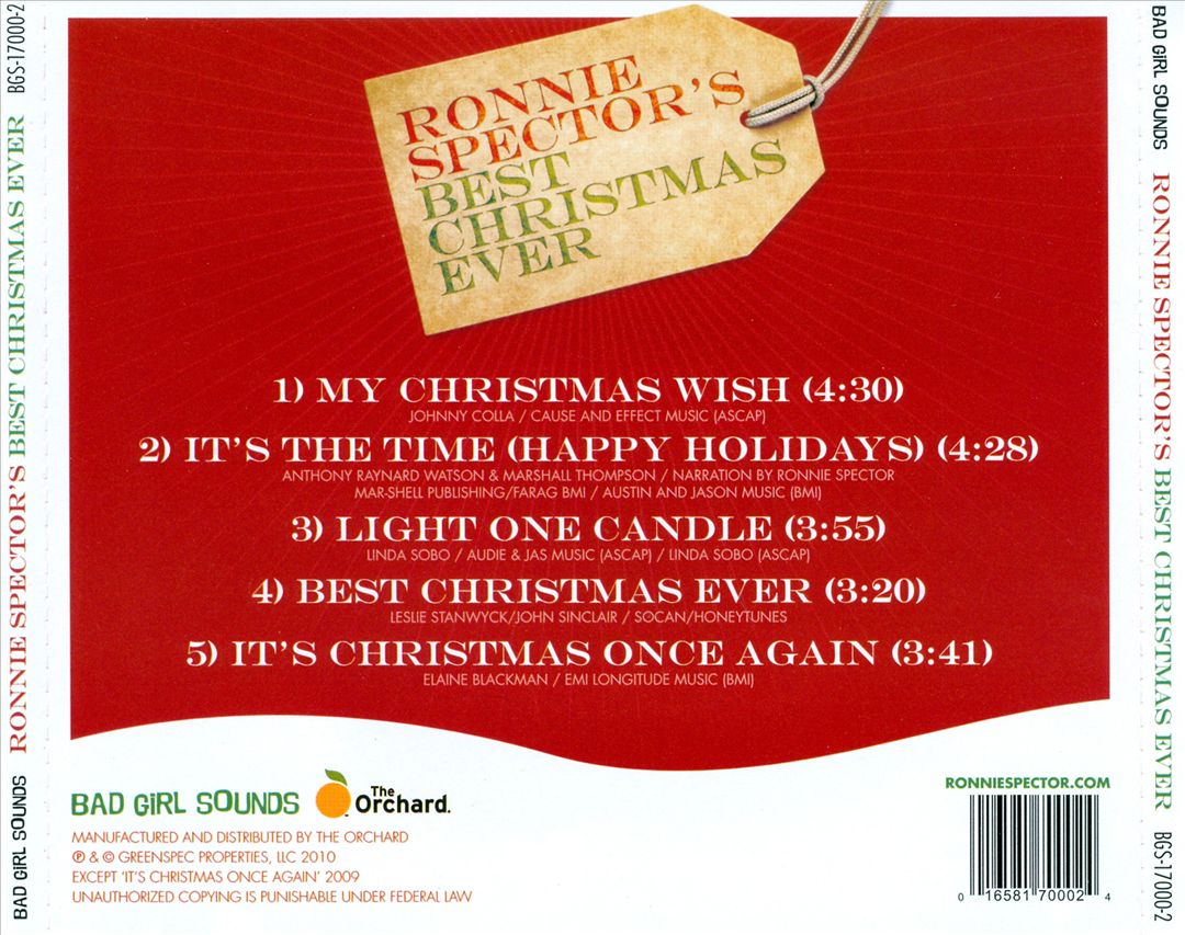 Ronnie Spector's Best Christmas Ever cover art
