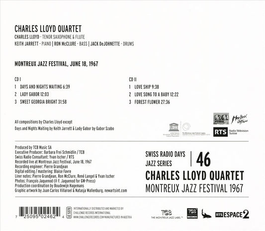 Swiss Radio Days Jazz Series Vol. 46/Charles Lloyd Quartet cover art