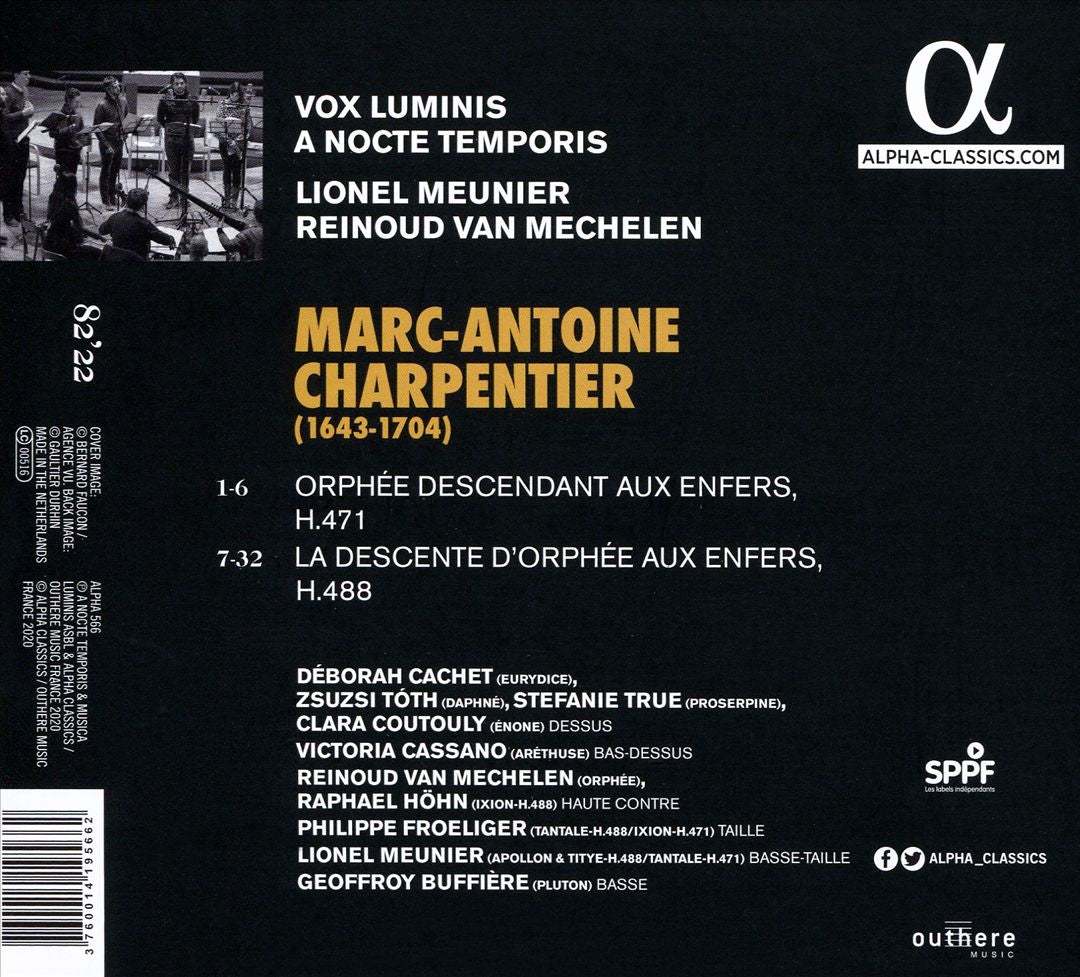 Charpentier: Orphée aux Enfers cover art