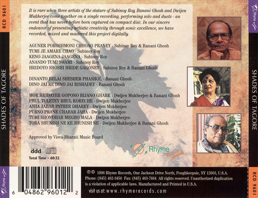 Shades of Tagore cover art
