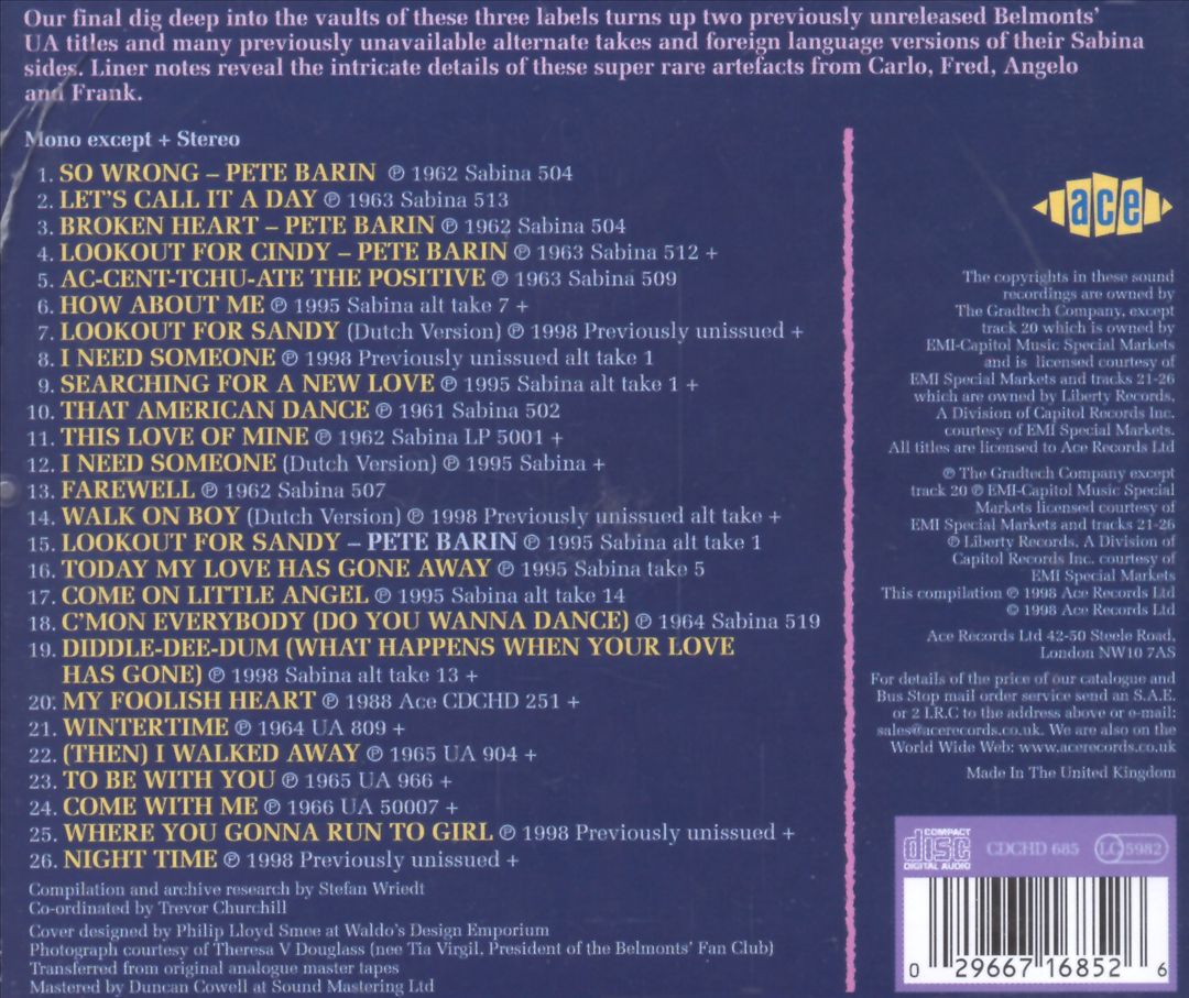 Laurie, Sabina & United Artists Sides, Vol. 2 cover art