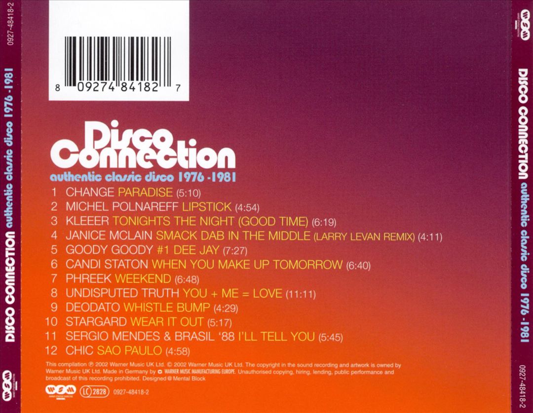 Disco Connection [Wea International] cover art