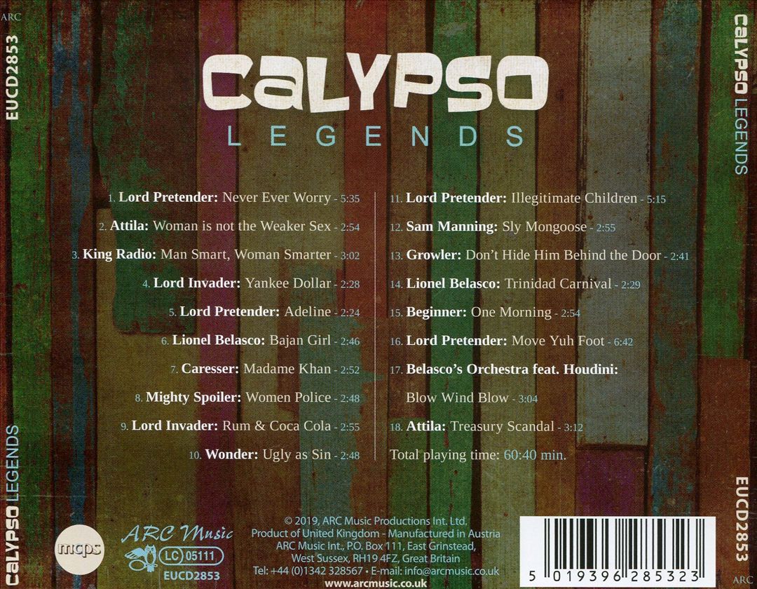 Calypso Legends cover art