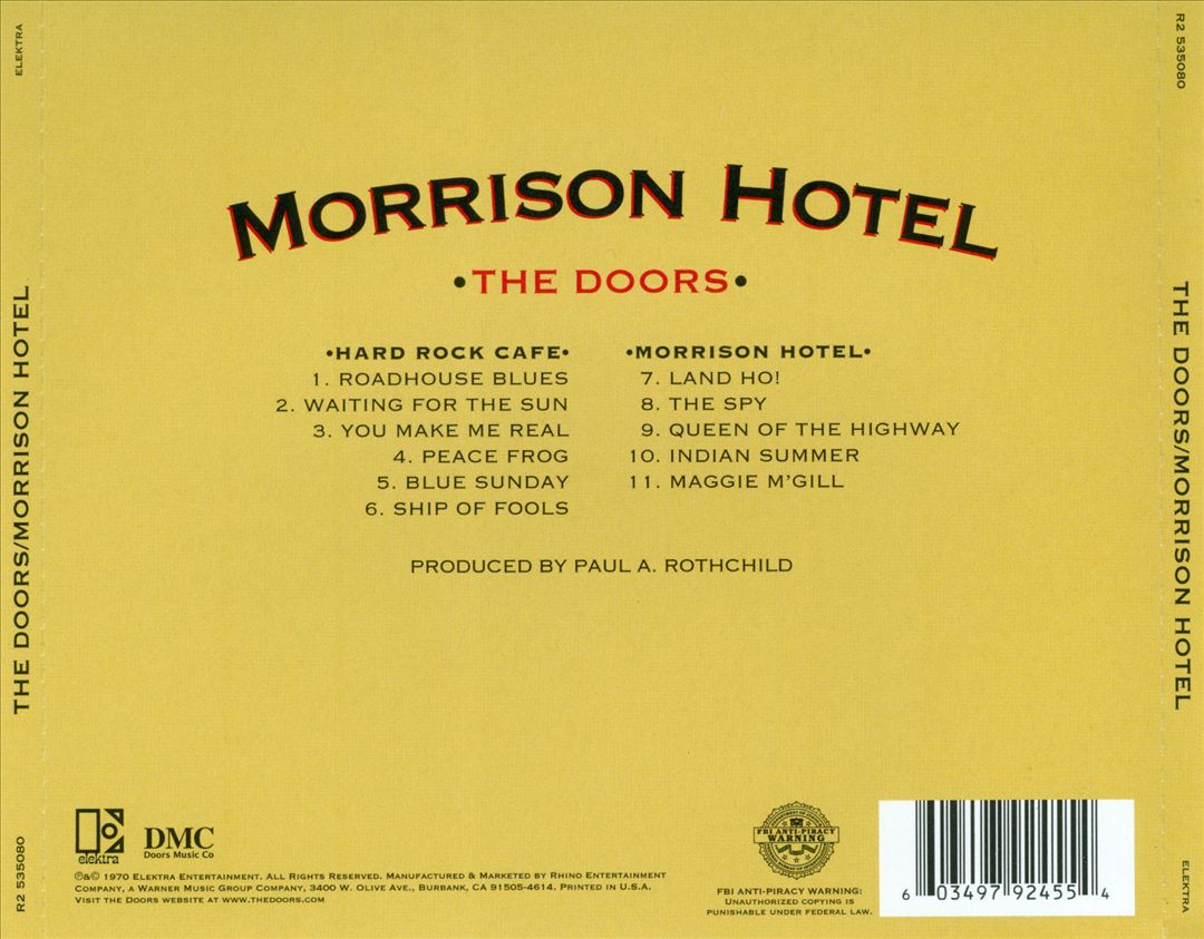 Morrison Hotel [Digital Remaster] [2013] cover art