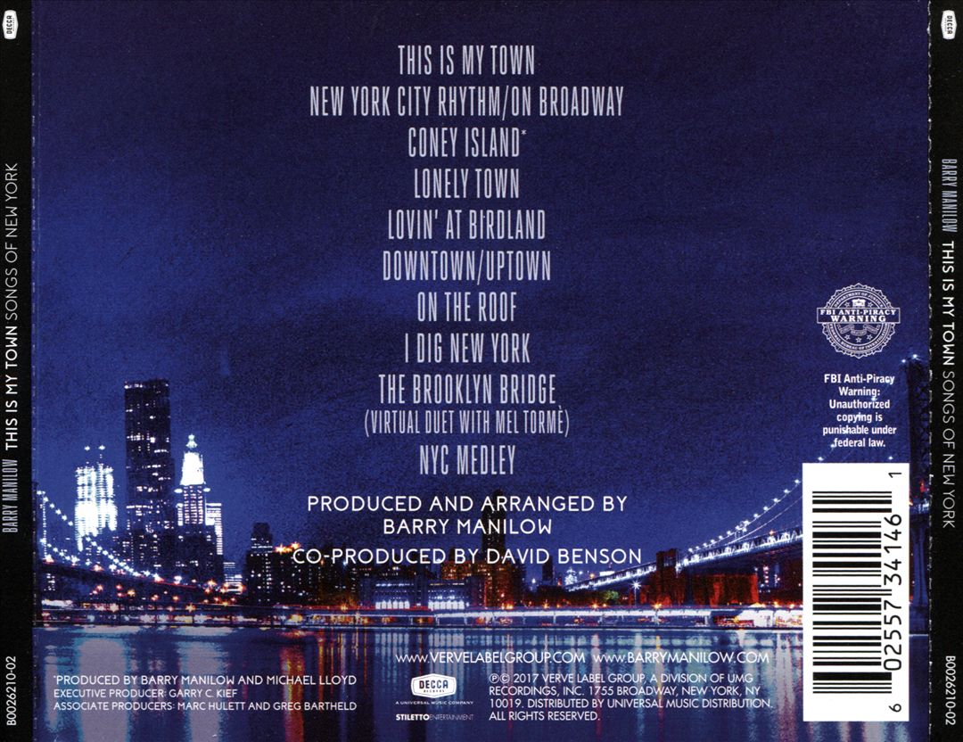 This Is My Town: Songs of New York cover art