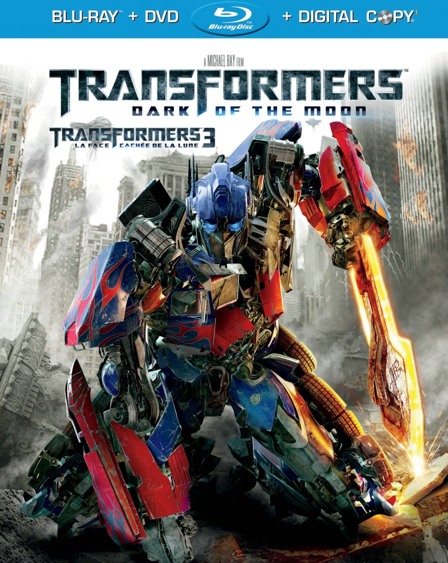 Transformers: Dark of the Moon [Blu-ray] cover art