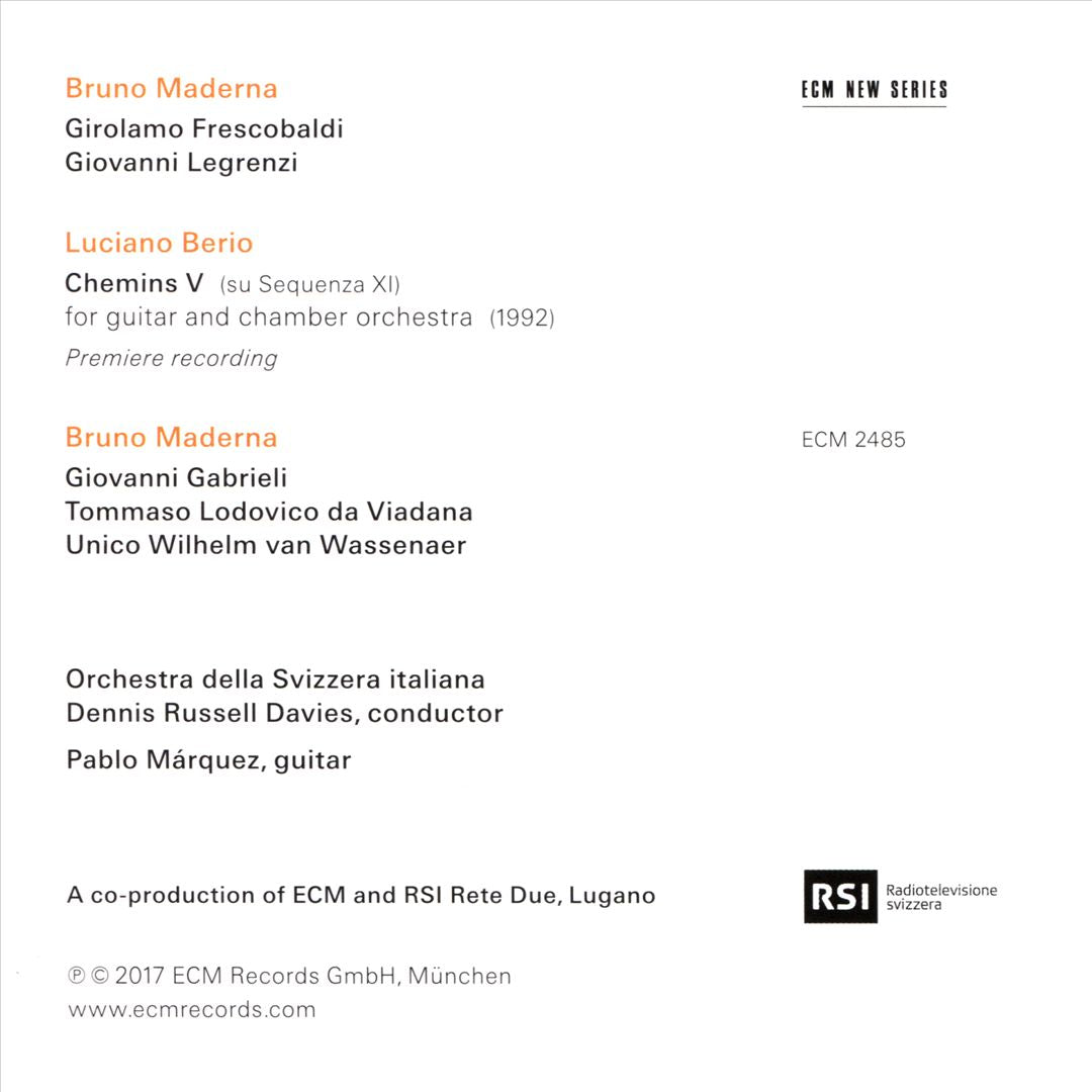 Now, and Then: Bruno Maderna, Luciano Berio cover art