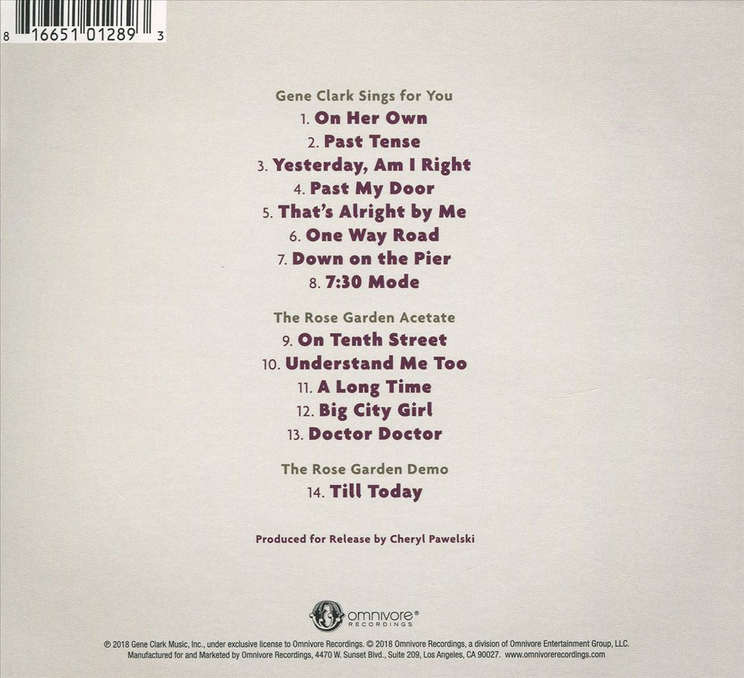 Gene Clark Sings for You cover art