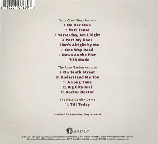 Gene Clark Sings for You cover art